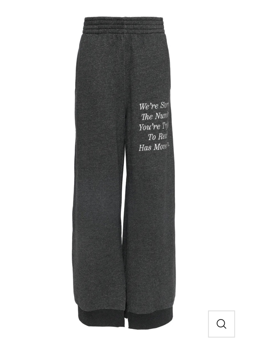 Boys Lie Gray Fleece-Lined Sweatpants with Embroidered Wing Detail